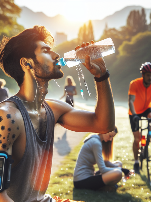 L'importanza dell'idratazione con acqua battericida per iniezioni per gli sportivi